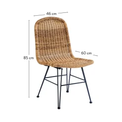 ACACIA Pieds De Table V Set De 2 Naturel