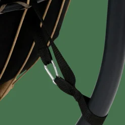 BAZAI Chaise Suspendue Avec Support Noir