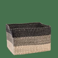 BOBO Panier Tiroir Noir, Naturel