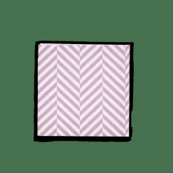 CHEVRON Set De 20 Serviettes Mauve