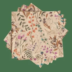 ECO DRIED FLOWER Set De 20 Serviettes Multicolore