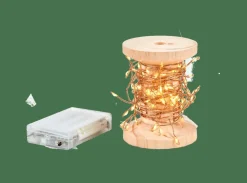 ELLI Guirlande Lumineuse Avec 100 LEDS Cluster Cuivre