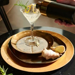 FANCY Pailles à Cocktail Avec Brosse Argent