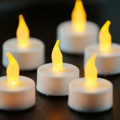 FLAME Bougies Chauffe-plat Set De 75 Blanc