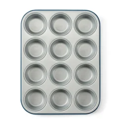 GREENBAKE Moule à Pâtisserie Pour 12 Muffins Bleu