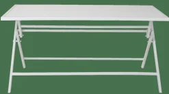 JESSE Table Pliante Blanc