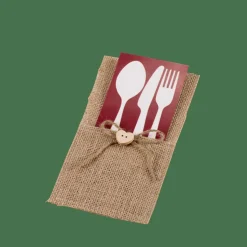 JUTE Pochette à Couverts Naturel