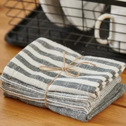 LAURENT Torchon Set De 3 Brun