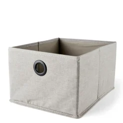 LINOLUX Boîte De Rangement Avec Couvercle Beige