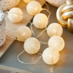 LUIS Guirlande Lumineuse 10 Leds Doré