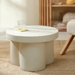 NESI Table D'appoint Blanc