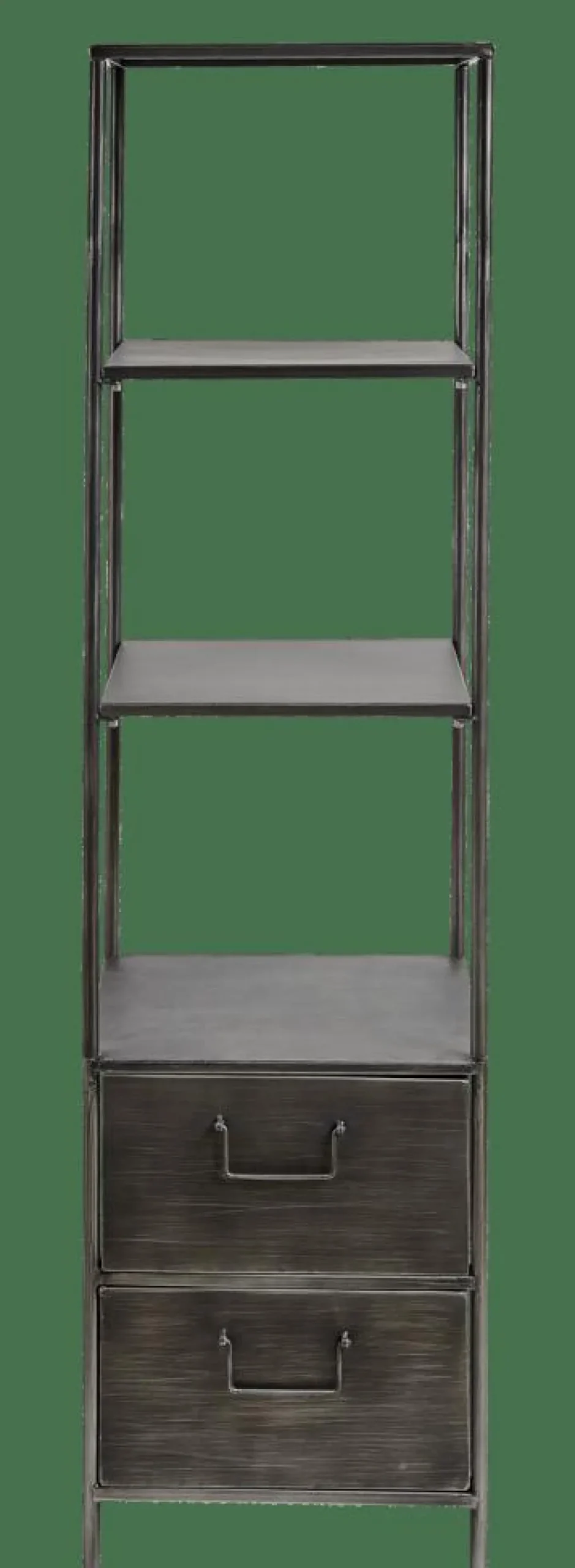 PHARMA Étagère Murale Avec 2 Tiroirs Noir