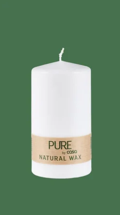 PURE Bougie Cylindrique Blanc