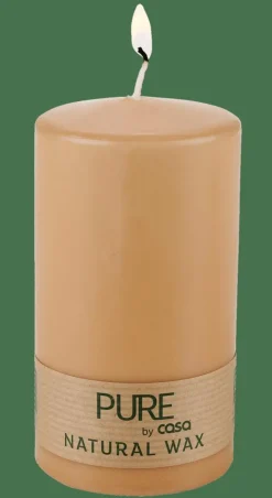 PURE Bougie Cylindrique Beige