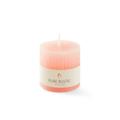 RUSTIC Bougie Côtelée Orange