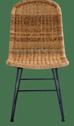 VIENNA Chaise Noir, Naturel